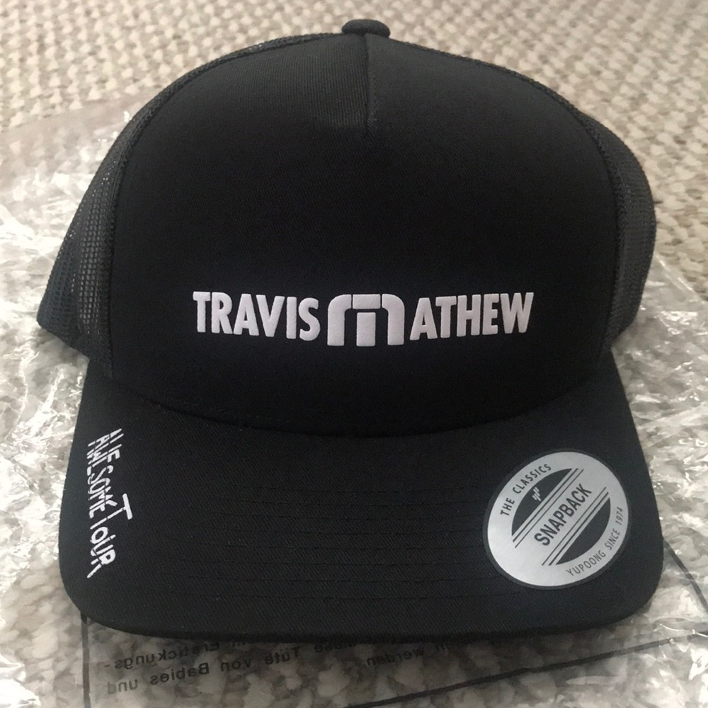 NEW Travis Mathew black snap back